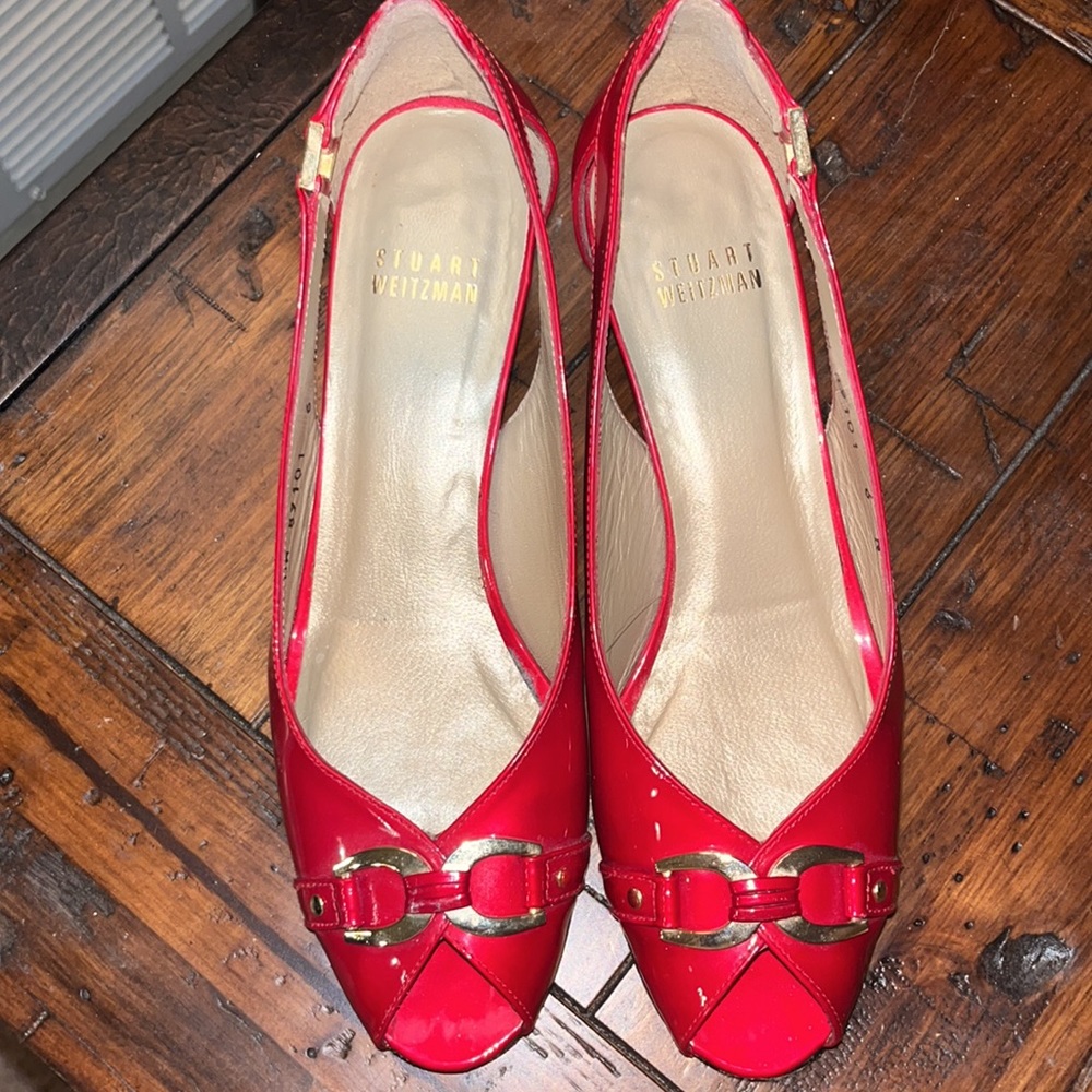 Stuart Weizman “Ruby Slippers “! Size 6 Patent Le… - image 3